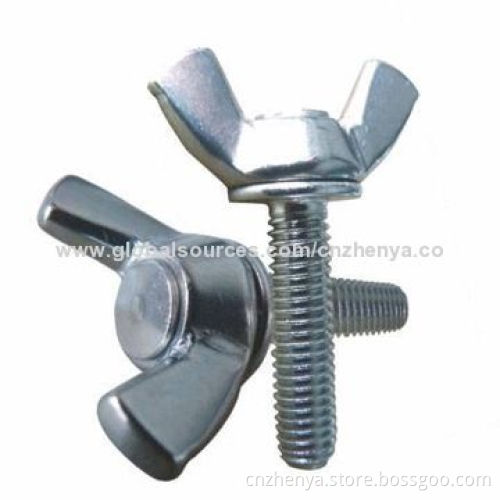 DIN315 Wing Nuts, Stainless Steel, White, Yellow, Blue, Black, Zinc Surface